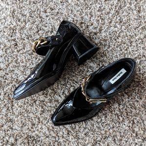 Reike Nen Patent Mary Jane Block Heels